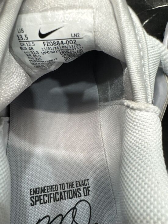 Nike Zoom Trout 9 Pro Baseball Cleats Mens 13.5 Gray Performance Speed